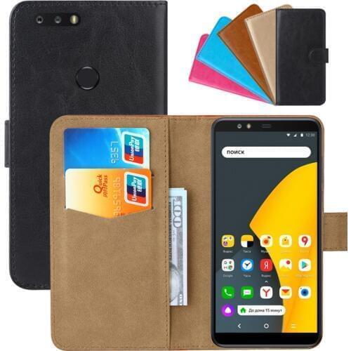 Luxury Wallet Case For Yandex Smartphone PU Leather Retro Flip Cover Magnetic Fashion Cases Strap