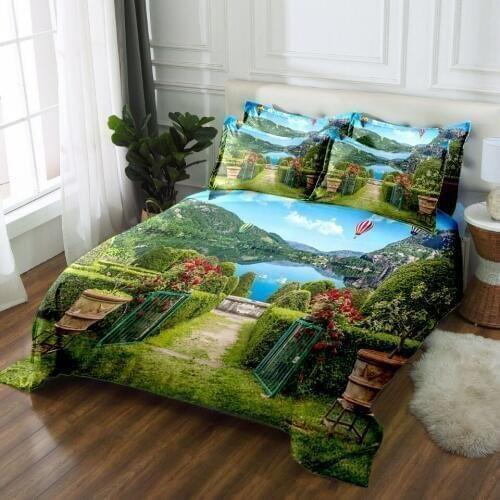 Luxury room bedding set Twin king Queen 3D bedsheet Duvet Pillowcase bed cover California king Bed Linen Textiles Drop Ship