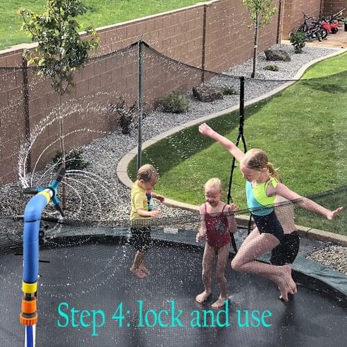 Trampoline Sprinkler for Kid Outdoor Trampoline Yard Waterpark Water Sprinkler for Adult Boy Girl can CSV