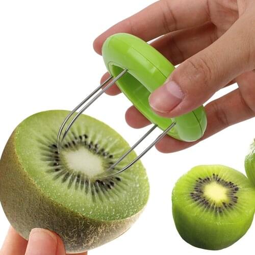 HILIFE Fruit Kiwi Cutter Device Cut Kitchen Peeler Kitchen Tools 1 Piece Digging Core Twister Slicer Random Color