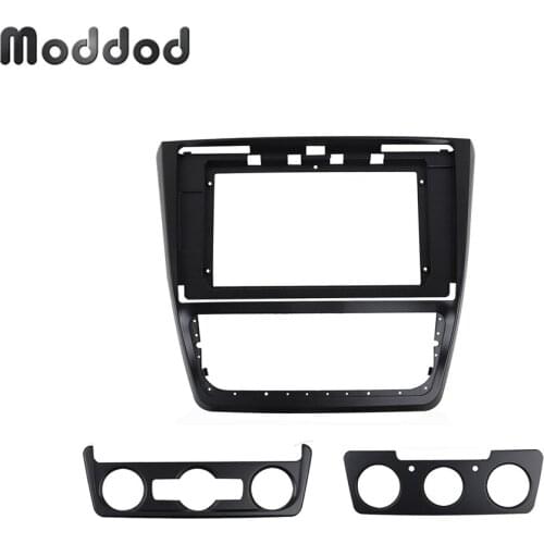 10.1 Inch Radio Fascia for SKODA YETI 2014-2018 Double Din Stereo Panel GPS DVD Bezel Dash Refitting Install Surround Trim Kit