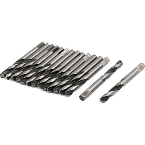 15pcs Pilot Drill Bits 5mmx56mm M42 HSS 2-Flute Pilot Drilling Drill Bits For Hole Saw Arbor Reduces Lock-up On Breakthrough