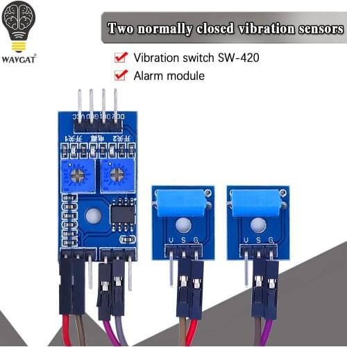 2 channel Normally Closed Vibration Sensor Module Alarm System DIY Smart Vehicle Robot Helicopter Airplane Aeroplane Boart Car