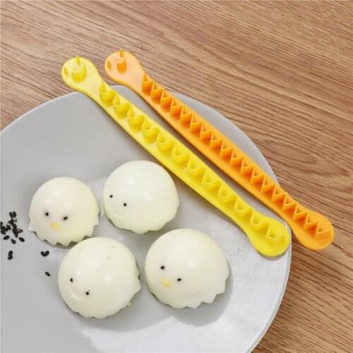 2 Pcs Fancy Cut Eggs Cooked Eggs Cutter Household Boiled Eggs Lace Egg Cutter Flower Shaper Boiled Egg Cut Kitchen Accessories