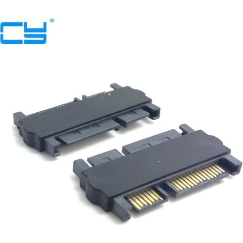 5pcs 3.5" & 2.5inch SATA 22Pin 7+15 Male to SATA 22P 7+15 Male extension convertor Straight adapter