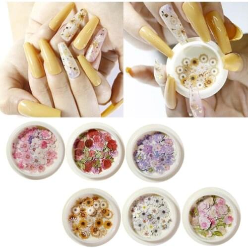 6Pcs Flower Wood Pulp Resin Fillings Hairpin Pendant Decor Resin Molds Fillers 1XCA