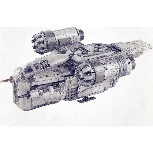 60017 The Ucs Razor Crest By Model Compatible With Star Toys &wars Building Blocks Bricks Kids Christmas Toys Gifts