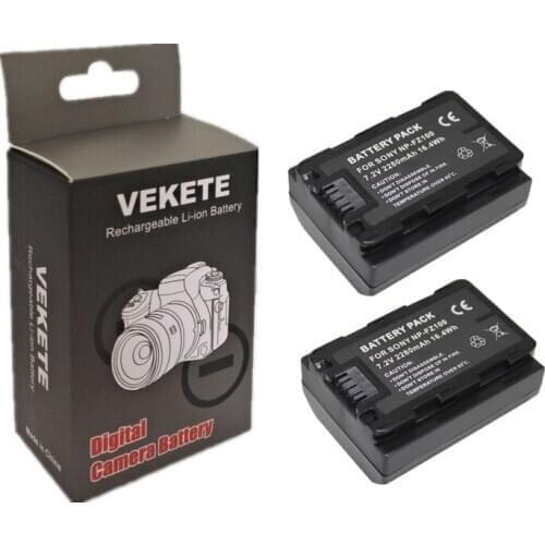 2pcs/lot NP-FZ100 NPFZ100 NP FZ100 NP FZ100 camera Battery for Sony NP-FZ100, BC-QZ1, Sony a9, a7R III, a7 III, ILCE-9