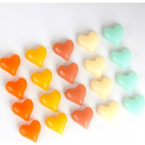 Girly candy series glossy transparent love peach heart resin DIY handmade earrings earrings material accessories