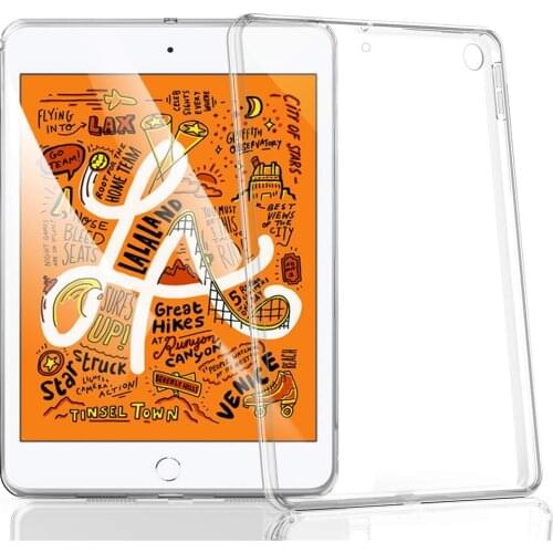 Case for New iPad Mini 5th 7.9 Soft TPU Cover Skin Silicone Slim Back Case Transparent Protector for Apple iPad Mini 5 7.9 Case