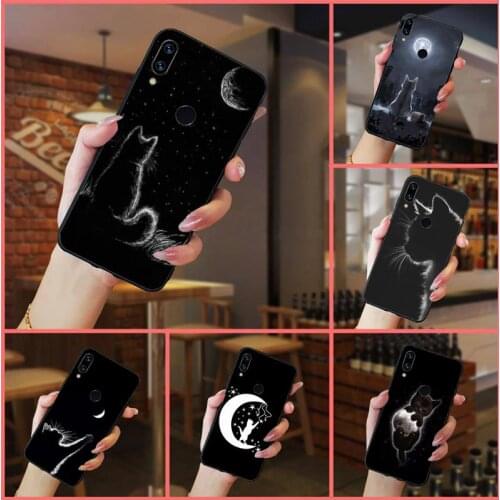 Death Witches moon cat Phone Case For Xiaomi Redmi note 7 8 9 t k30 max3 9 s 10 pro lite