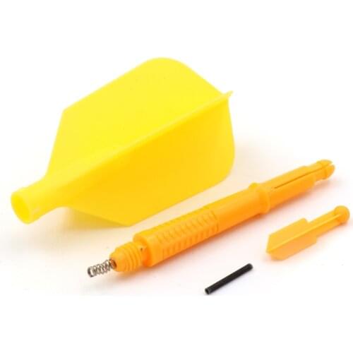 CUESOUL AK6 Dart Shaft with AK4 Yellow Dart Flight Slim Shape-15mm/18.8mm/24.8mm /29.5mm/33.3mm
