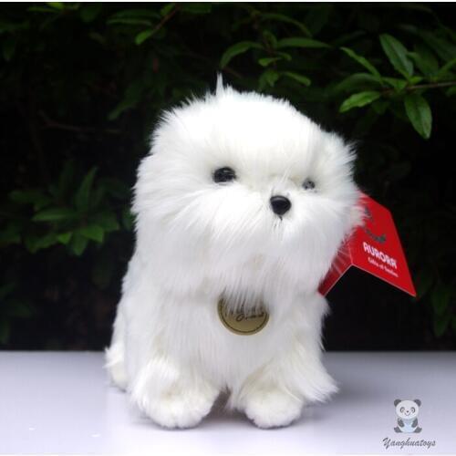 Simulation Plush Toys Pomeranian Doll ChildrenS Birthday Gift Stuffed Animal Dog Toy Girls