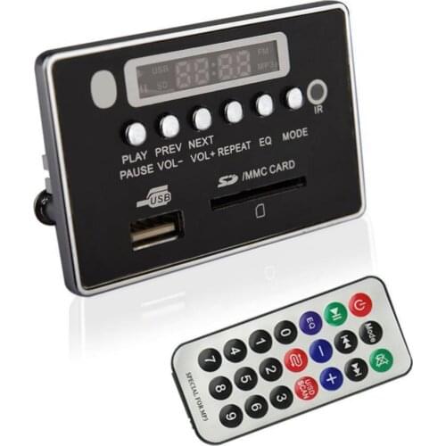 50% Hot Sell 5/12V Car Wireless Bluetooth MP3 Decoder Module USB TF FM Radio Audio Board