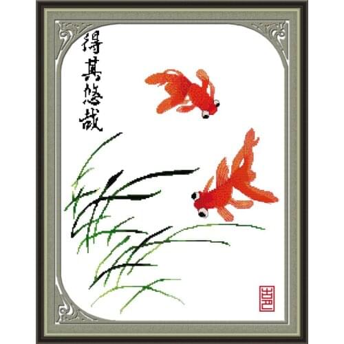 Leisure cross stitch kit cartoon canvas stitching embroidery DIY handmade needlework