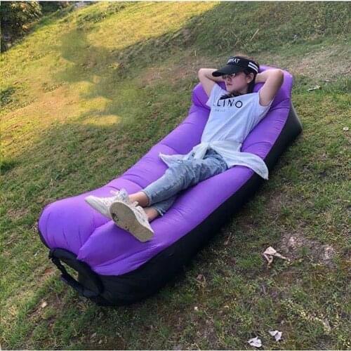 Selfree Outdoor Camping Inflatable Sofa Mat Lazy Bag Ultralight Beach Sleeping Air Bed Lounger Sports Travel Mattress Pad