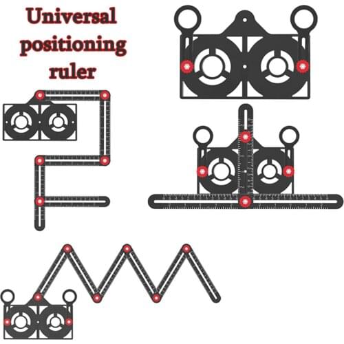 2021 New Tile Hole Locator Aluminum Alloy 6/12-sided Angle Finder Measuring Tool Construction Level Measuring Construction Tools