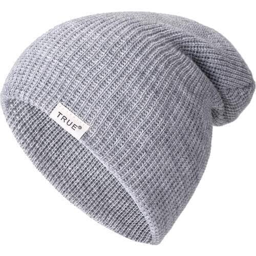 New 11 Colors Letter True Casual Beanies for Men Women Girl Boy Fashion Knitted Winter Hat Solid Hip-hop Skullies Hat Unisex Cap