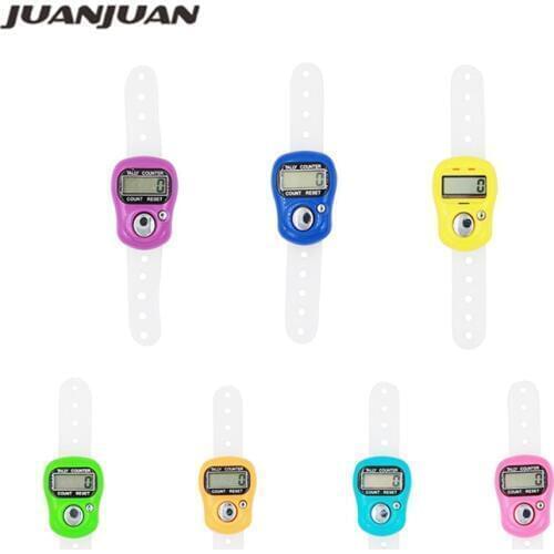 New Electronic Digital Counter Portable Hand Operated Tally LCD Screen Finger Counter 40%off