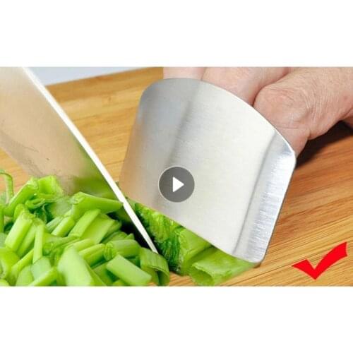 New Fingers Guard Protect Stainless Steel Hand Protector Vegetable Cutting Knife Cut Finger Protection Kitchen Selling Gadgets