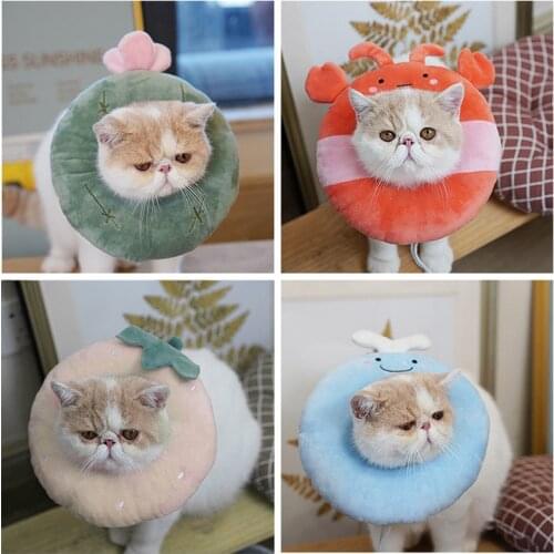 Pet Protection Ring Anti-bite Anti-scratch Anti-licking Collar Elizabeth Cat Dog Elizabeth Circle Cartoon Neck Recover Collar