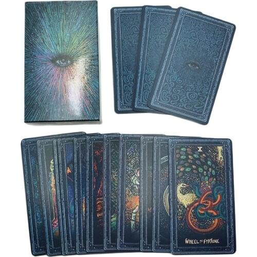 Prisma Visions Tarot Deck 78 Sheet Tarot Cards Divination Gameplay Family Entertainment Friend Party Table Playing Board Game