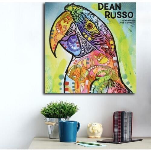 Macaw Parrot By Dean Russo Canvas Posters Prints Wall Art Painting Decorative Picture Bedroom Modern Home Decoration Accessories