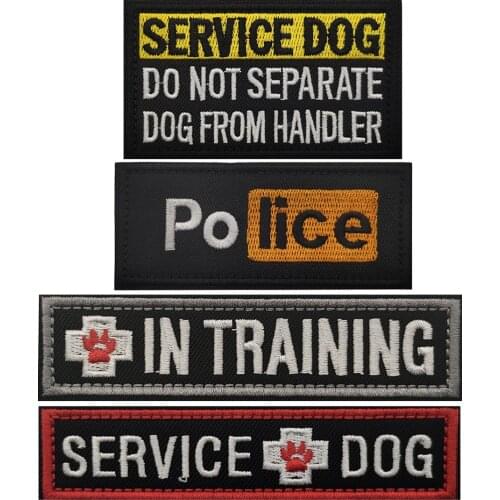 Service DOG THERAPY PET Patch Medic Working Dog In Training Emblem Badge K9 K-9 Patch For Police military Dog PET Vest Harnesses