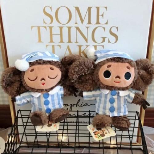 Russia Big Ears Monkey With Hat plush toy cheburashka soft doll Russia Anime toy baby kids sleep appease doll