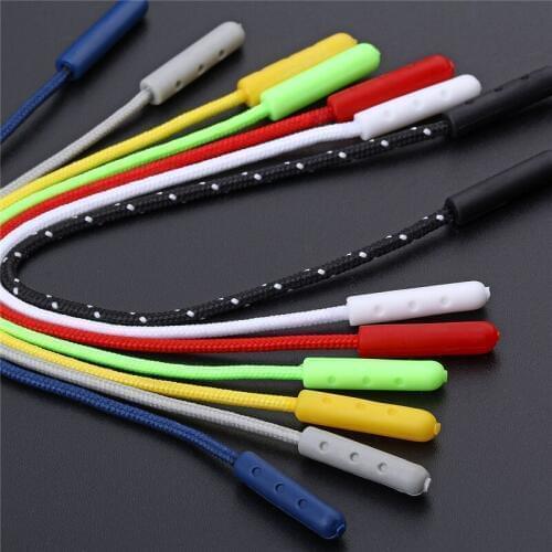 20pcs Zipper Puller Rope Colorfull Zip Puller With String Zipper Pulls Cord Replacement Fastener Slider Jacket Backpack Suitcase