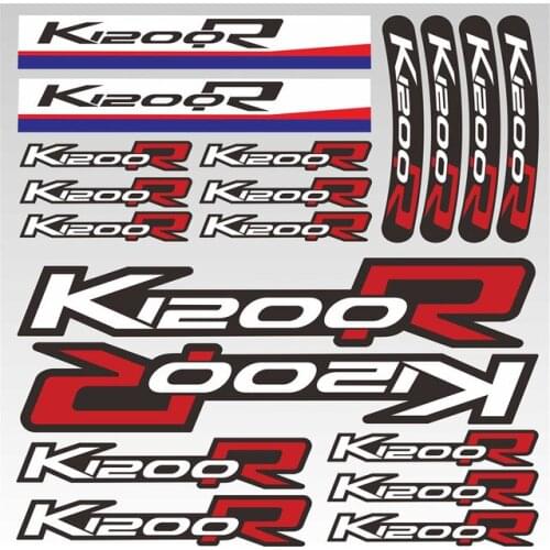 High Quality Motorcycle Reflective Stickers Body Waterproof Body Fuel Tank Tail Box Logo Decals Sticker For BMW K1200R k1200r
