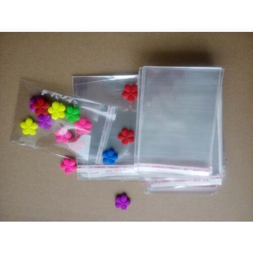 10000PCS 7*12cm Clear Resealable Cellophane/BOPP/Poly Bags Transparent Opp Bag Packing Plastic Bags Self Adhesive Seal for gift