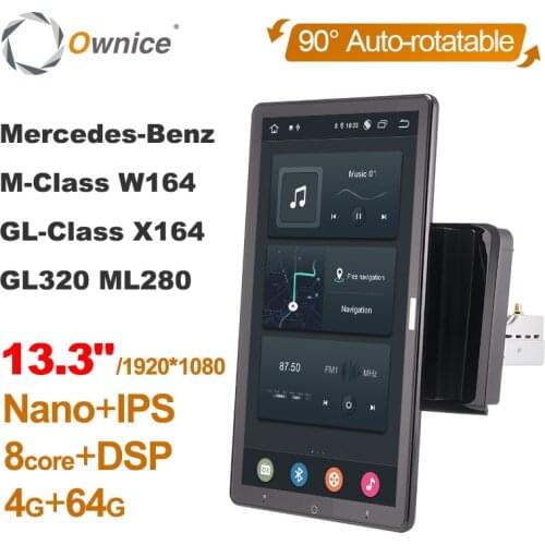 Tesla style PX6 DSP Android 10 Car Multimedia Video Player For Benz classe ML W164 X164 ML350 ML300 GL500 ML320 ML280 GPS Radio