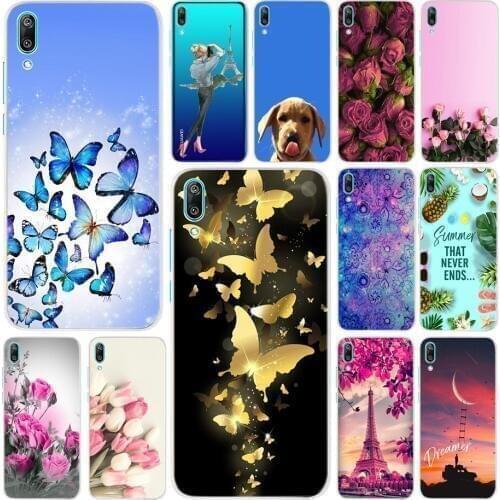Case For Huawei Y7 Pro 2019 Soft Silicone Cover Phone Case For Huawei Y 7 Y7 Pro 2019 Y7Pro Painted Coque DUB-LX1 Capa Housing