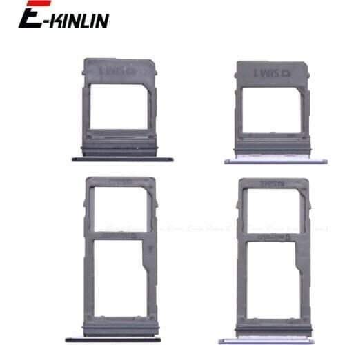Sim Card / Micro SD Card Tray Socket Holder Slot Container Connector Adapter Reader For Samsung Galaxy A8 A6 Plus 2018