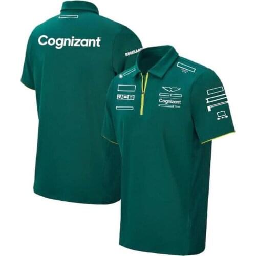 2021 new F1 team polo shirt, f1 car racing suit lapel T-shirt, the same style is customized