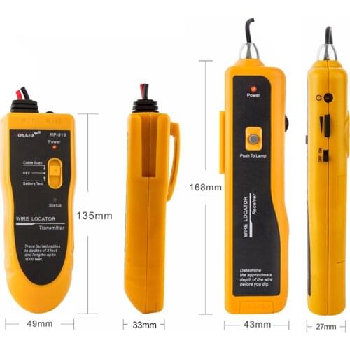 NOYAFA NF-816 Finder Wire And Cable Underground Wire Locator LCD Display Cable Tester Measuring Tools