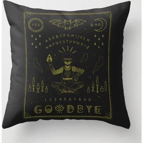 Ouija Board Decorative Pillow Cushion Covers Square Pillowcase for Sofa Cotton Linen Pillow Cover