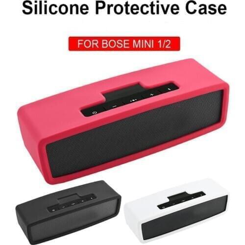 Bluetooth Speaker Case Protective Cover Portable Shockproof Anti-fall Silicone Case For Bose Mini 1/2 Bluetooth Audio Travel Box