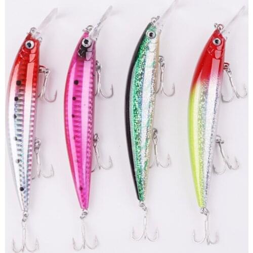 1PCS 110F Hook Minnow Wobblers Fishing Lure Super Long Throwing Floating Hard Bait 110mm 36g Pesca Flatfish Perch Saltwater Fish