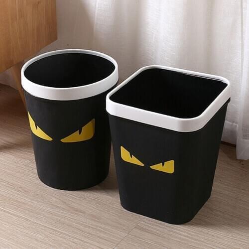 Household Supplies Cleaning Tools Kitchen Bathroom Creative Uncovered Trash Can Office Wastebasket