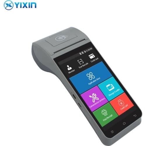 Android 8.0 1D/2D Barcode Scanner Handheld 4G EFT POS Terminal Printer PDA POS NFC Reader For Commercial