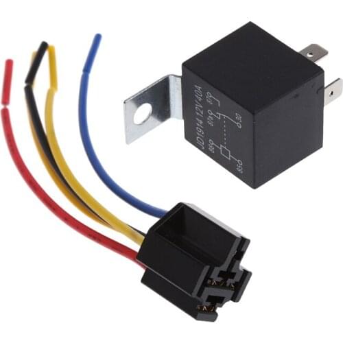 Waterproof Car Relay DC 12V 40A 5Pin Automotive Fuse Relay Normally Open