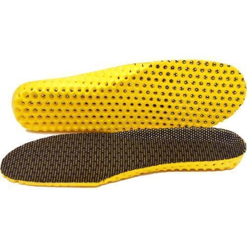 1PC Breathable EVA Insoles Foot Care for Plantar Fasciitis Orthopedic Massaging Shoe Inserts Shock Absorption Thickened Shoe Pad