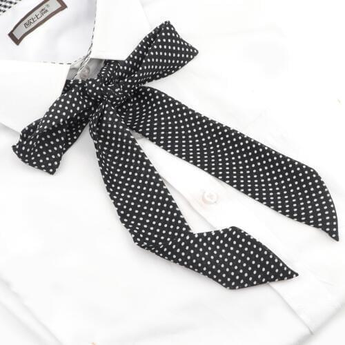 1PC Hot Women Girls Silk Bow Ties Chiffon Lithe Ribbons Striped Butterfly Bowties Cravat Vintage Neck Wear Accessories