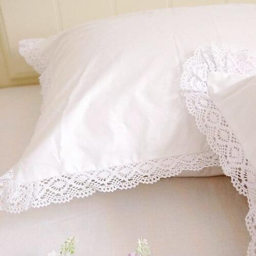 2pcs pillow sham European style Embroidery lace pillowcase luxury cake layers pillowcases princess bow sweet pillow cover towel