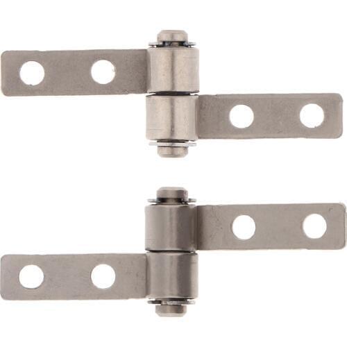 2pcs Nickel 0.1N.m 360 Degree Rotation Torque Type Friction Positioning Hinge, 3.3mm Hole & 19mm Length