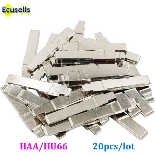 20pcs/lot COMPATIBLE HAA PROFILE UNCUT HU66 FLIP FLY KEY BLADE FOR VW FOR AUDI FOR SEAT FOR SKODA remote fob