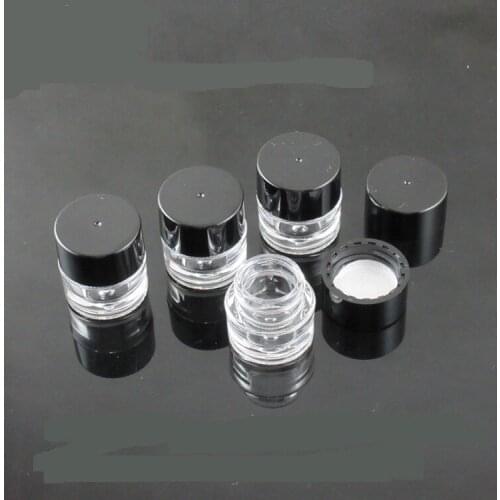 300pcs 2g AS empty Cream Jar, Cosmetic Container, Sample Jar,Display Case,Cosmetic Packaging ,2ML Mini plastic bottle small tin