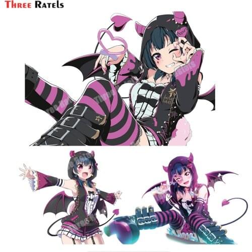 Three Ratels D133 3D Stickers For Yoshiko Tsushima Of Love Live! Sunshine Car Decals Auto Accessories Vinyl Waterproof Material